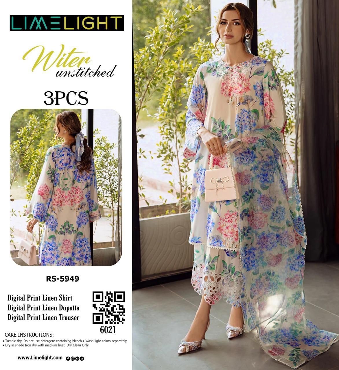 LIME LIGHT LINEN THREE PIECE