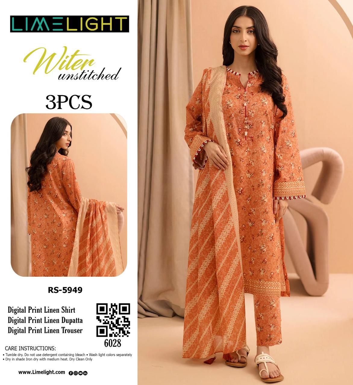 LIME LIGHT LINEN THREE PIECE