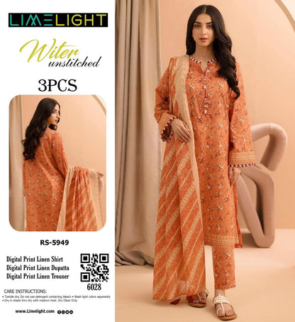 LIME LIGHT LINEN THREE PIECE