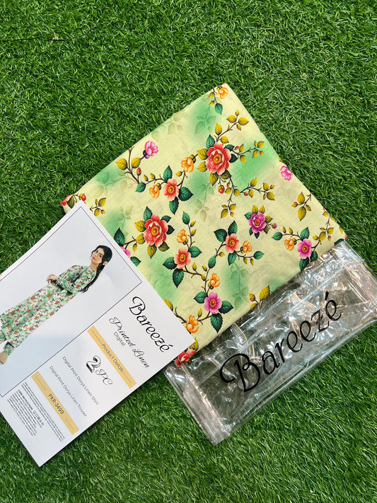BAREEZE LINEN TWO PIECE DORYA ALL OVER