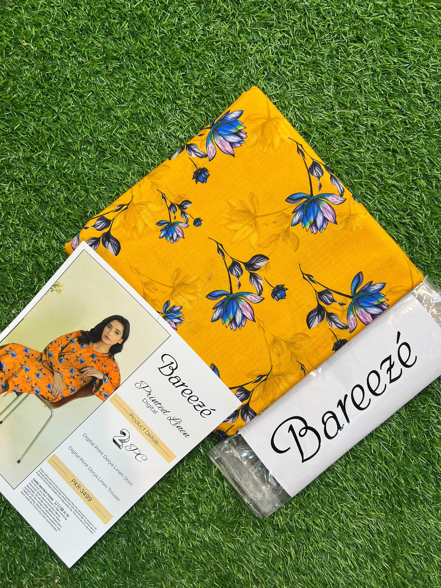 BAREEZE LINEN TWO PIECE DORYA ALL OVER