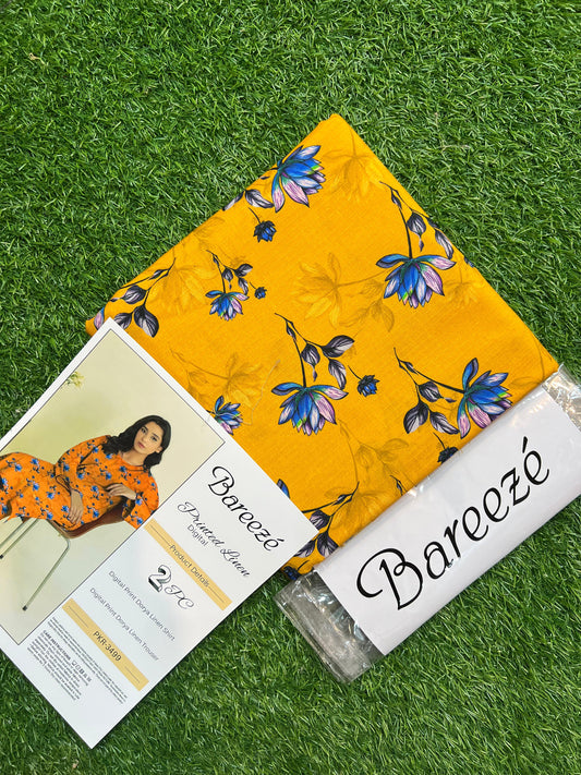 BAREEZE LINEN TWO PIECE DORYA ALL OVER