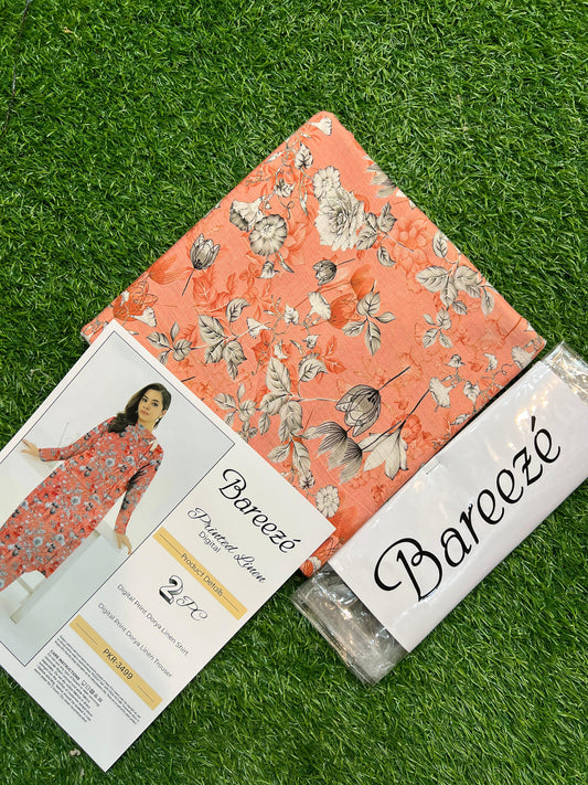BAREEZE LINEN TWO PIECE DORYA ALL OVER