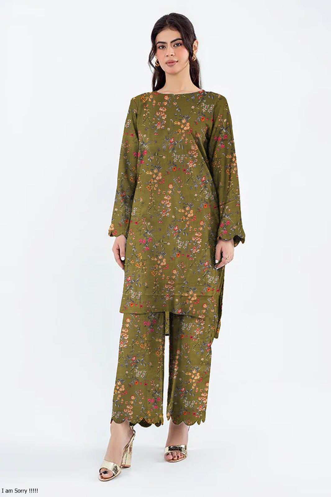 BAREEZE LINEN TWO PIECE DORYA ALL OVER