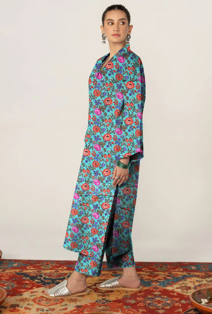 BAREEZE LINEN TWO PIECE DORYA ALL OVER