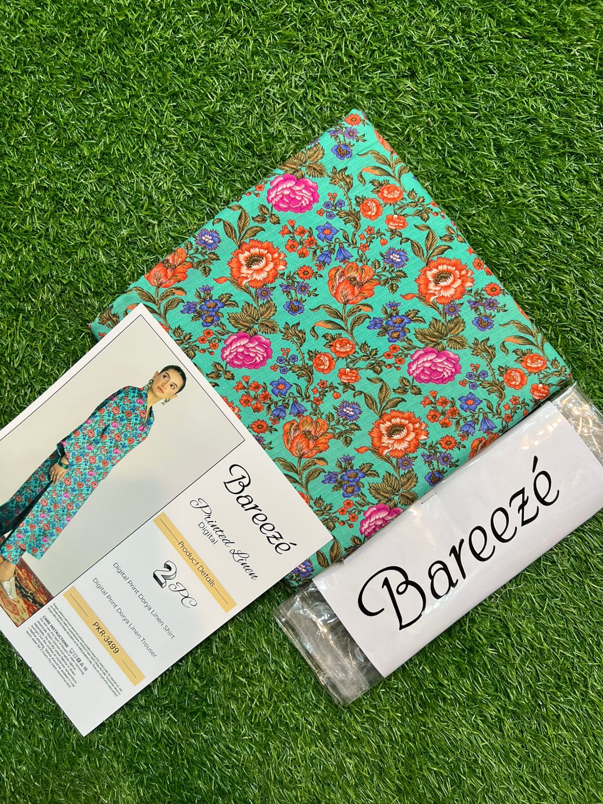 BAREEZE LINEN TWO PIECE DORYA ALL OVER