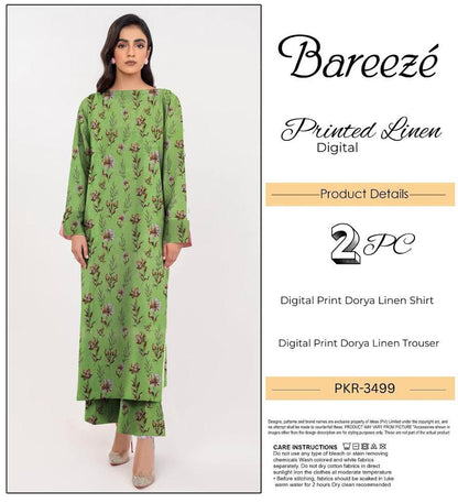 BAREEZE LINEN TWO PIECE DORYA ALL OVER