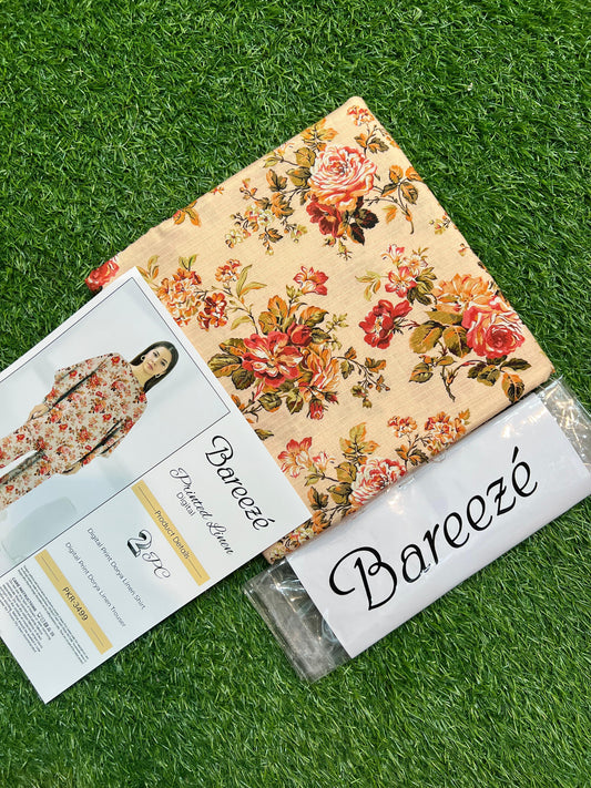 BAREEZE LINEN TWO PIECE DORYA ALL OVER
