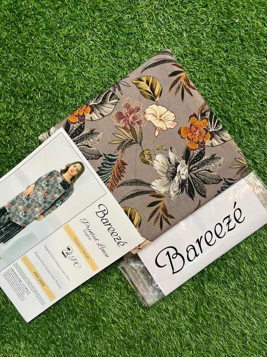 BAREEZE LINEN TWO PIECE DORYA ALL OVER