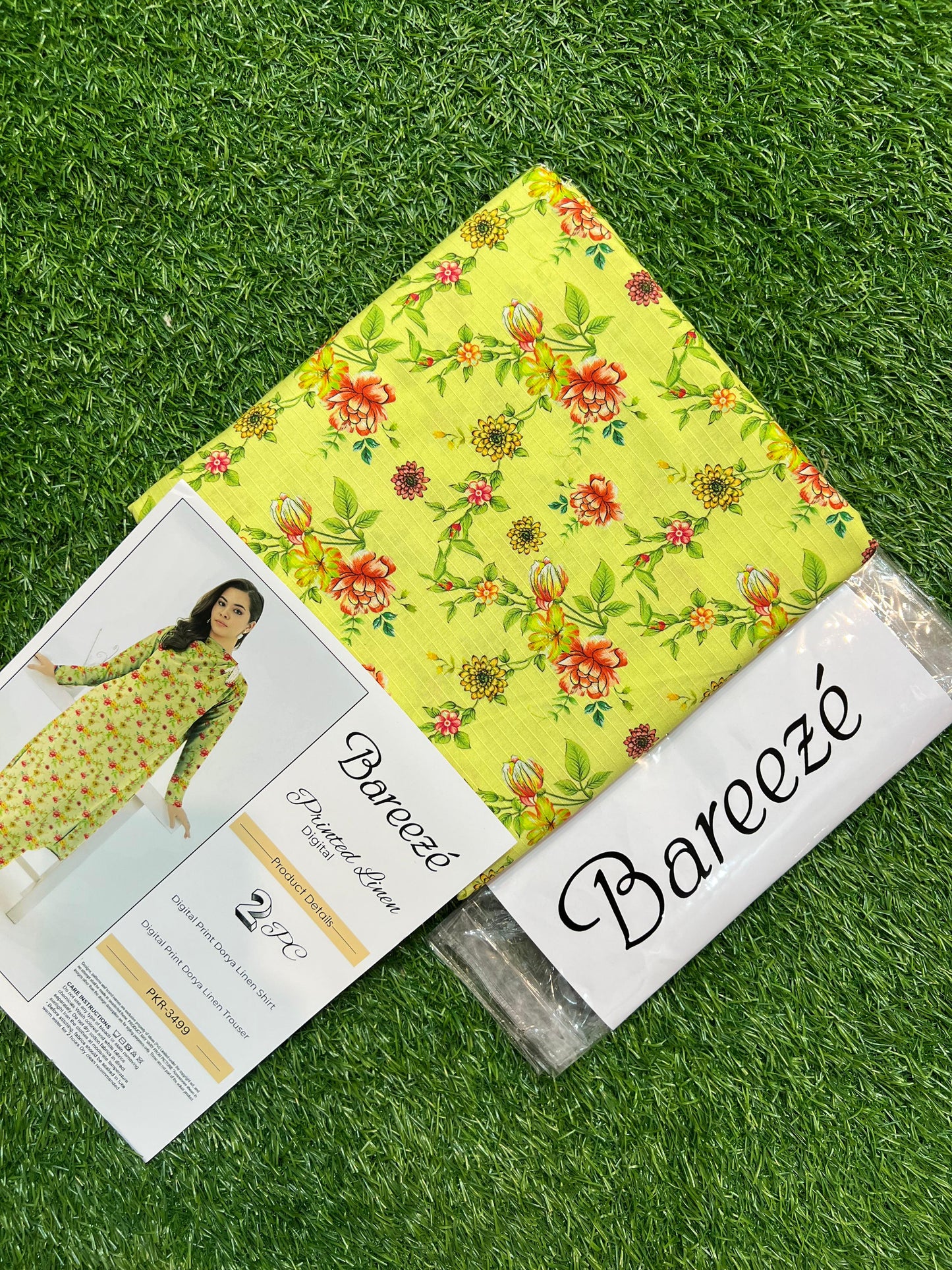 BAREEZE LINEN TWO PIECE DORYA ALL OVER