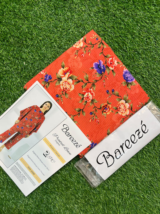 BAREEZE LINEN TWO PIECE DORYA ALL OVER