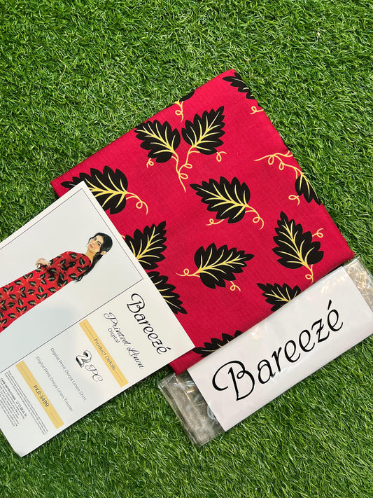 BAREEZE LINEN TWO PIECE DORYA ALL OVER