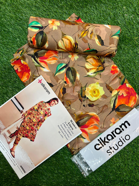 AL KARAM LINEN TWO PIECE ALLOVER