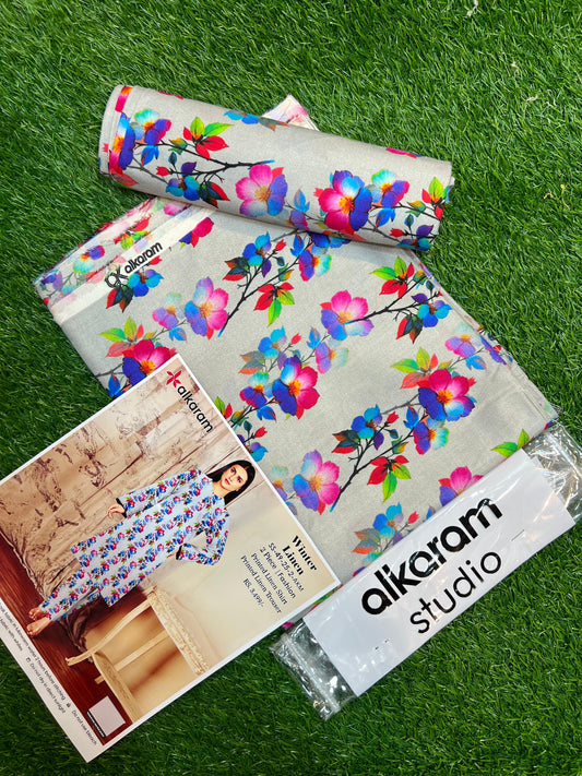 AL KARAM LINEN TWO PIECE ALLOVER