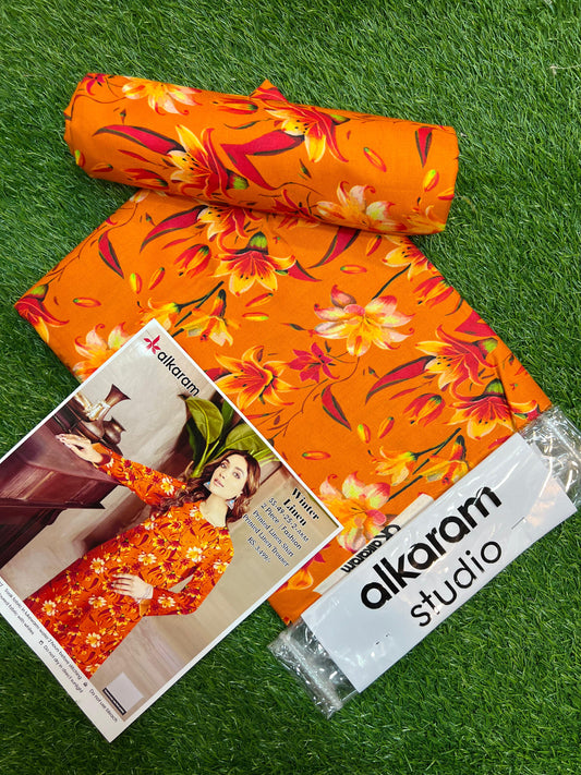AL KARAM LINEN TWO PIECE ALLOVER