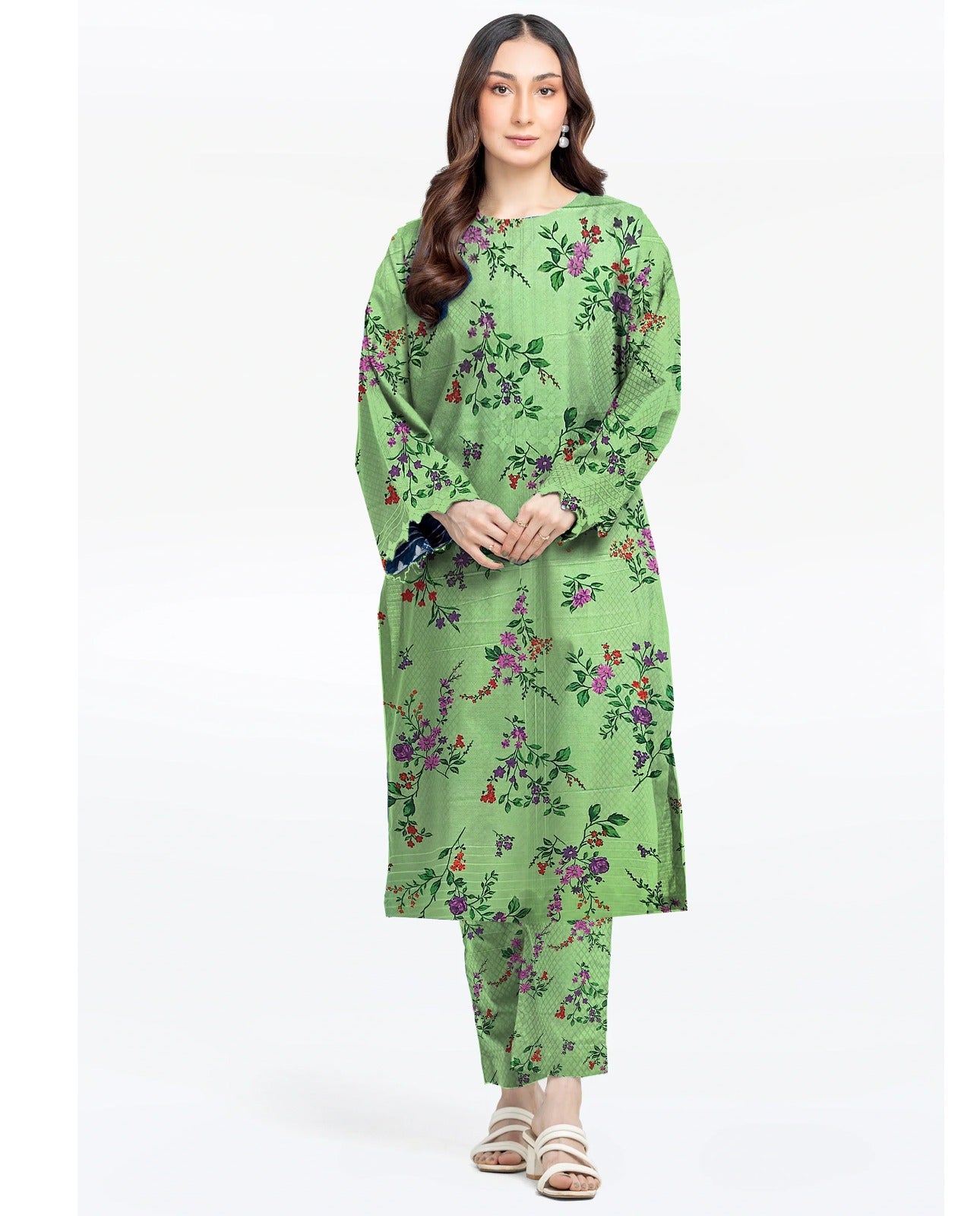 AL KARAM LINEN TWO PIECE ALLOVER