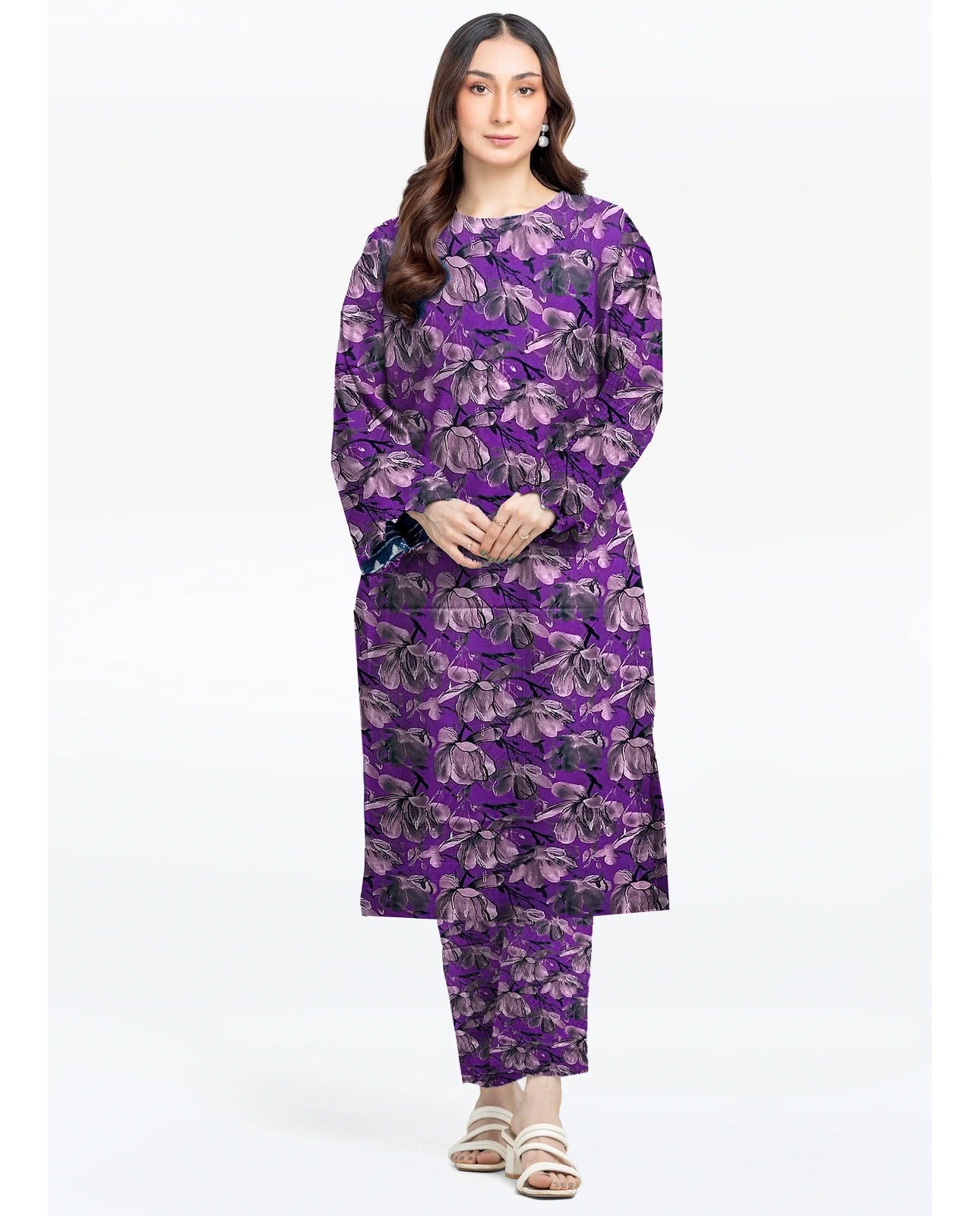 AL KARAM LINEN TWO PIECE ALLOVER