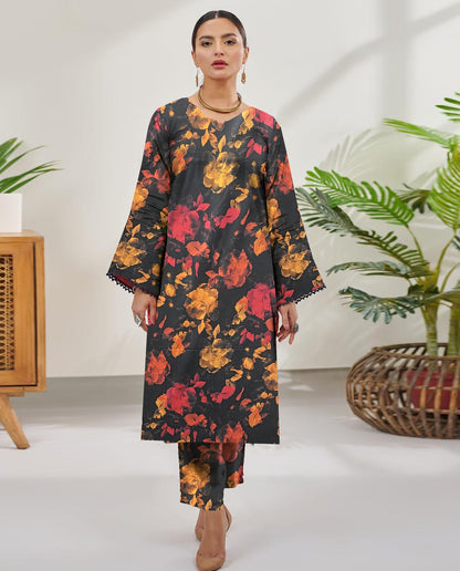 AL KARAM LINEN TWO PIECE ALLOVER