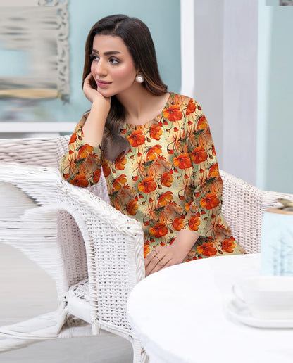AL KARAM LINEN TWO PIECE ALLOVER
