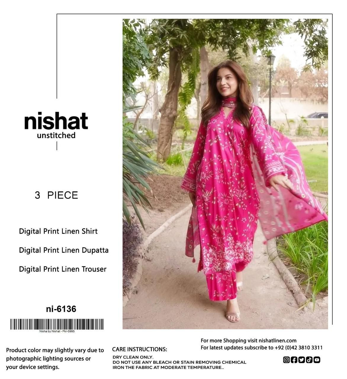 NISHAT LINEN THREE PIECE