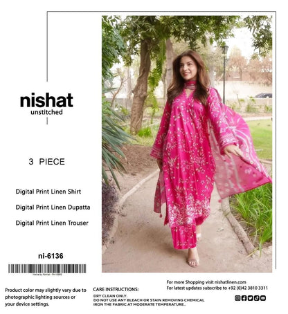 NISHAT LINEN THREE PIECE