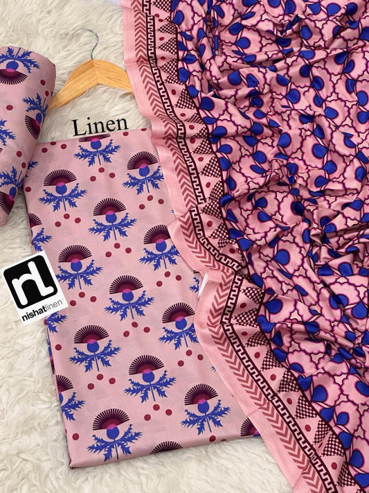 NISHAT LINEN THREE PIECE