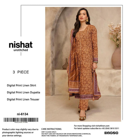 NISHAT LINEN THREE PIECE