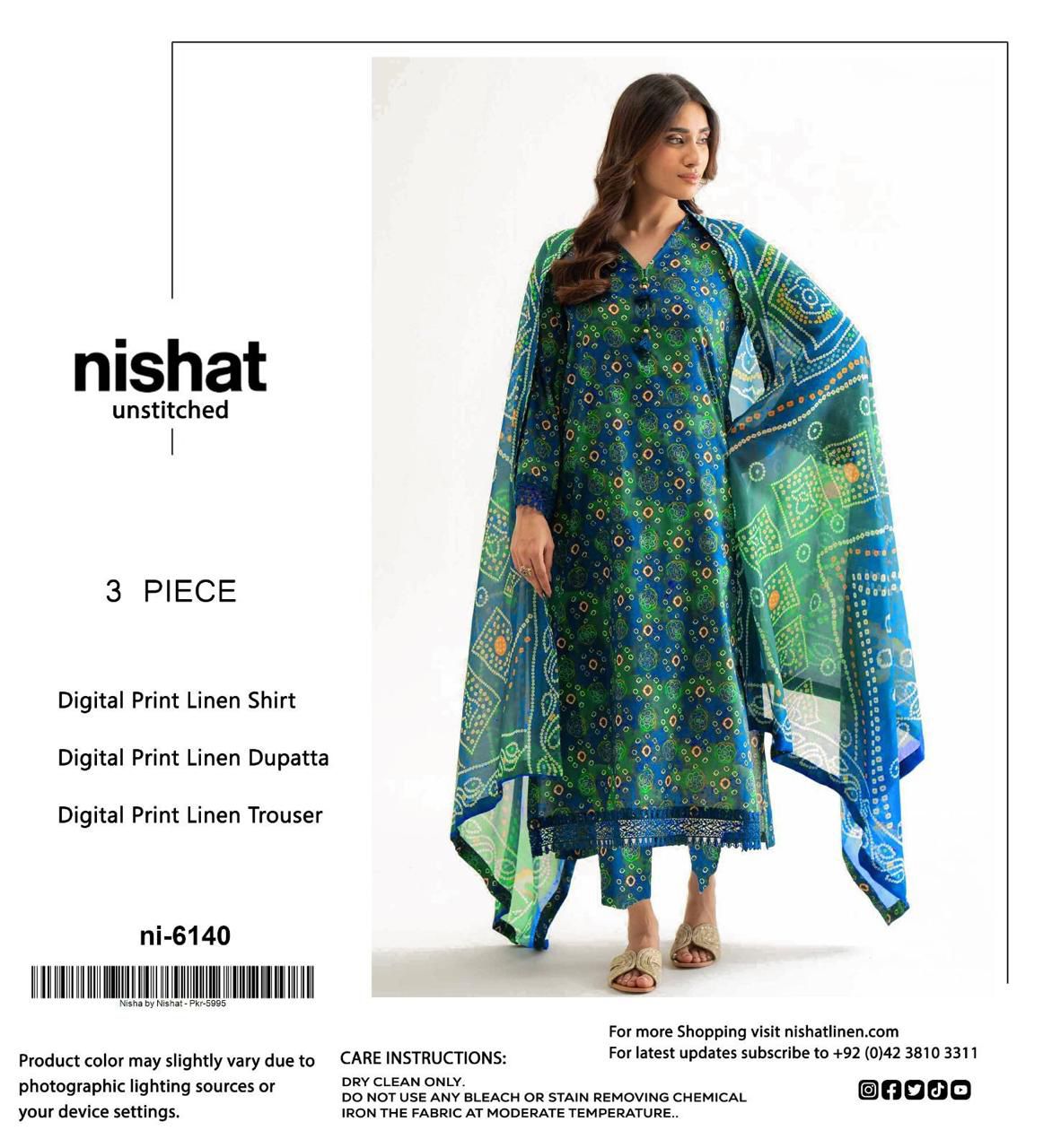 NISHAT LINEN THREE PIECE
