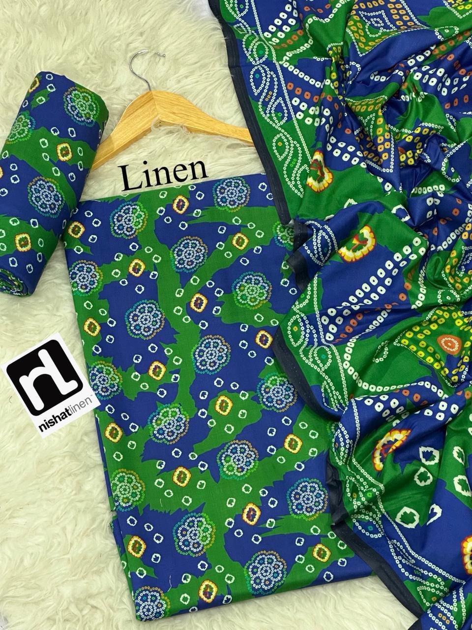 NISHAT LINEN THREE PIECE