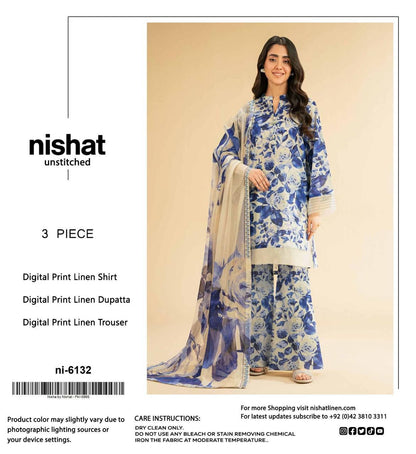 NISHAT LINEN THREE PIECE