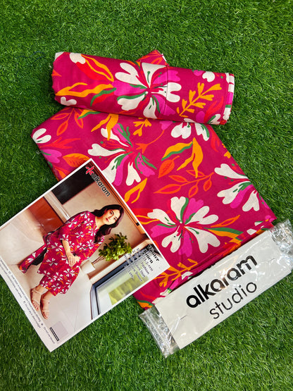 AL KARAM LINEN TWO PIECE ALLOVER