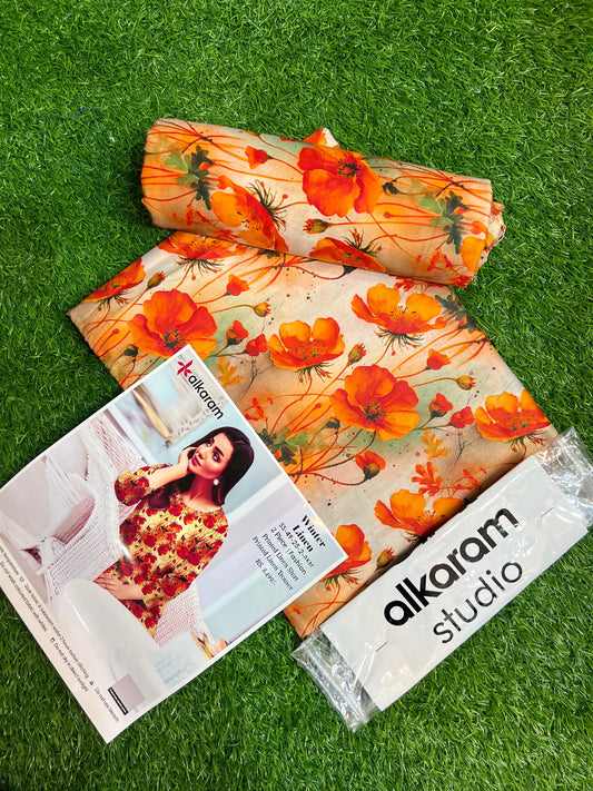 AL KARAM LINEN TWO PIECE ALLOVER