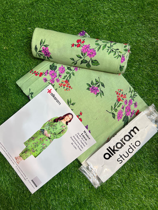 AL KARAM LINEN TWO PIECE ALLOVER