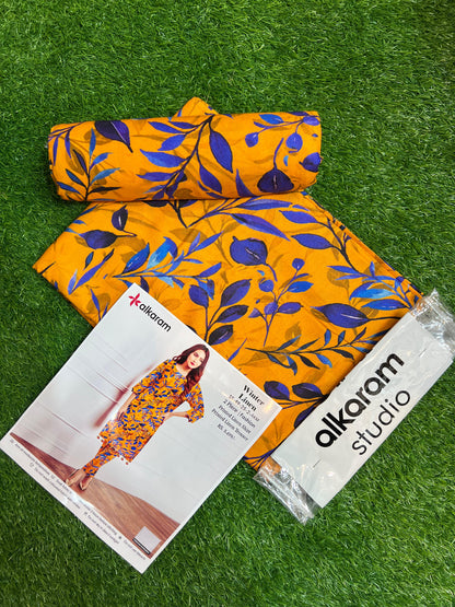 AL KARAM LINEN TWO PIECE ALLOVER
