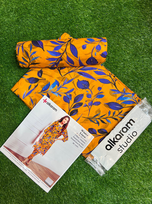 AL KARAM LINEN TWO PIECE ALLOVER