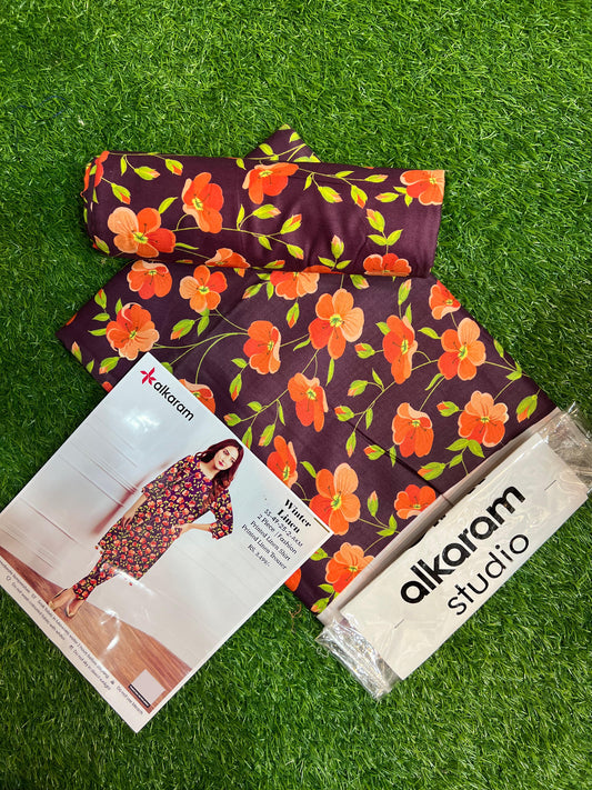 AL KARAM LINEN TWO PIECE ALLOVER