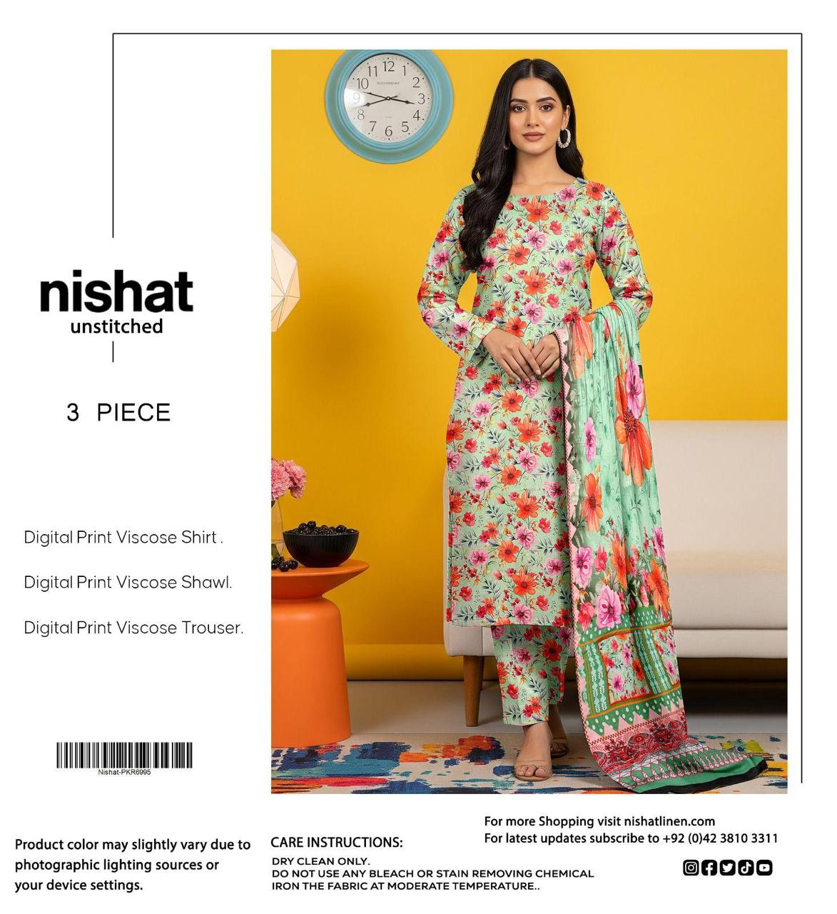 NISHAT LINEN VISCOSE THREE PIECE
