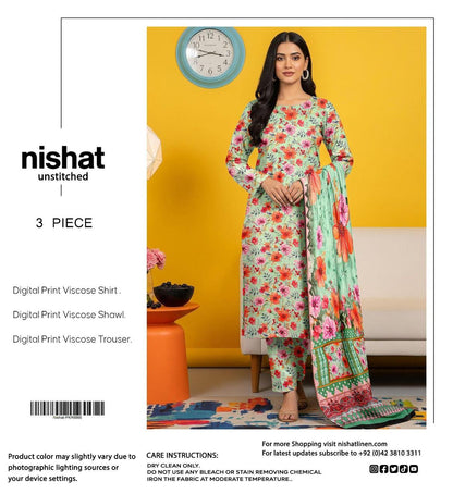 NISHAT LINEN VISCOSE THREE PIECE