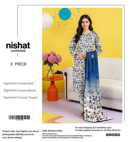 NISHAT LINEN VISCOSE THREE PIECE