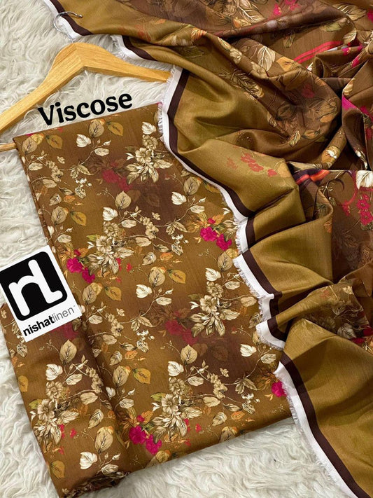 NISHAT LINEN VISCOSE THREE PIECE