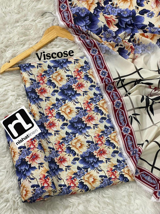 NISHAT LINEN VISCOSE THREE PIECE
