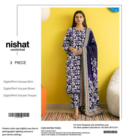 NISHAT LINEN VISCOSE THREE PIECE