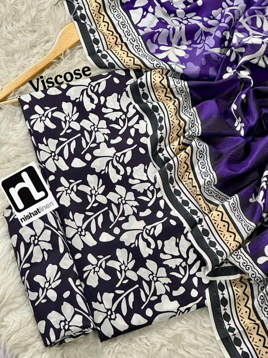 NISHAT LINEN VISCOSE THREE PIECE