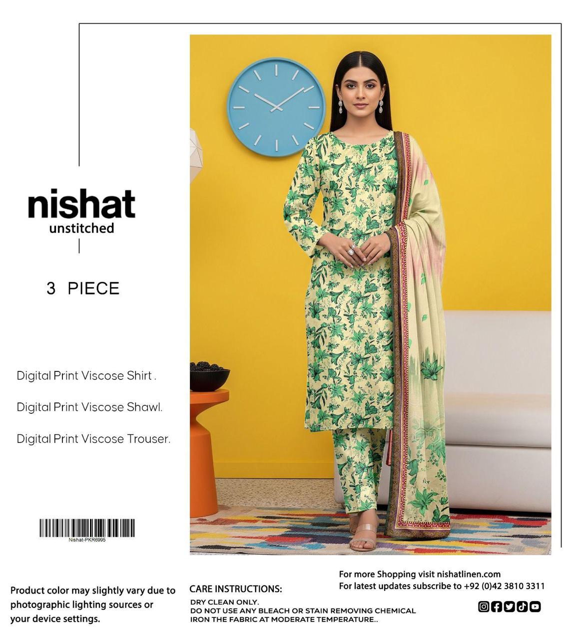 NISHAT LINEN VISCOSE THREE PIECE