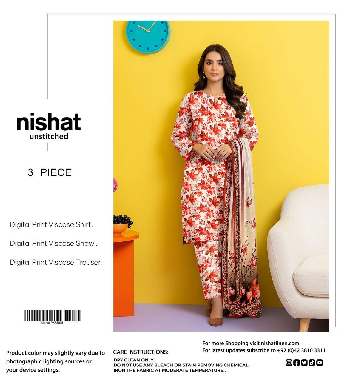 NISHAT LINEN VISCOSE THREE PIECE