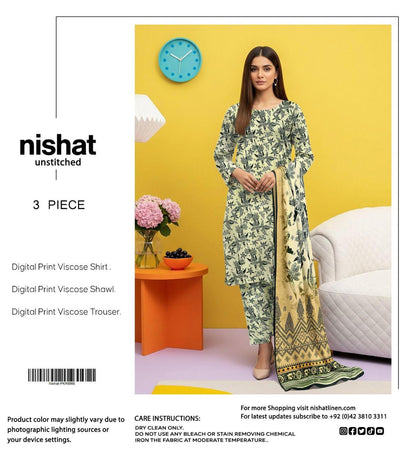 NISHAT LINEN VISCOSE THREE PIECE