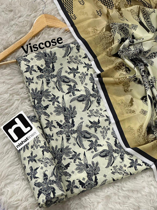 NISHAT LINEN VISCOSE THREE PIECE