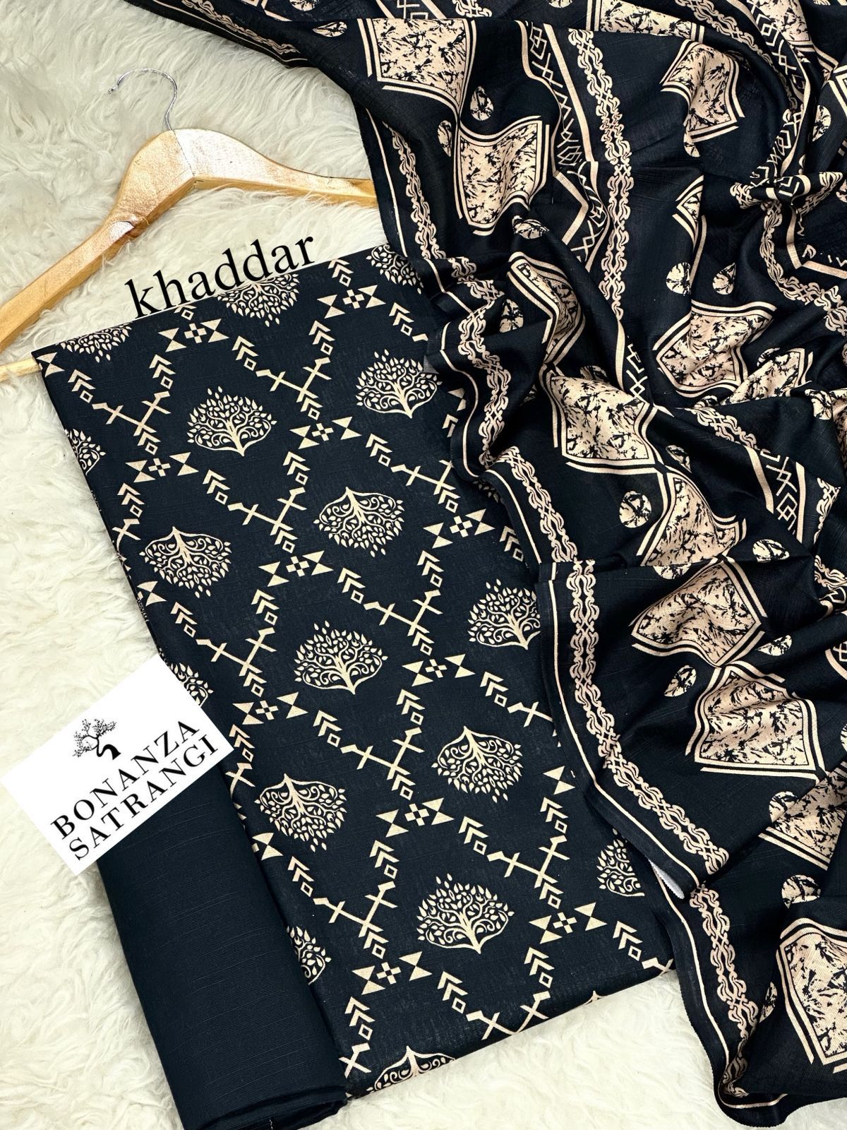 BONANZA SATRANGI KHADDAR THREE PIECE