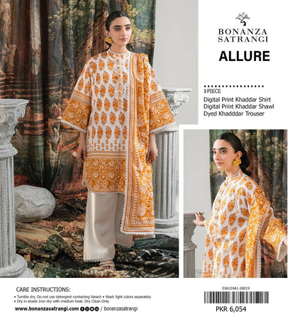 BONANZA SATRANGI KHADDAR THREE PIECE