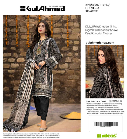 GUL AHMAD KHADDAR THREE PIECE